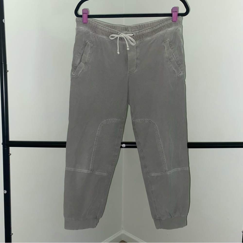 James Perse Gray Drawstring Joggers